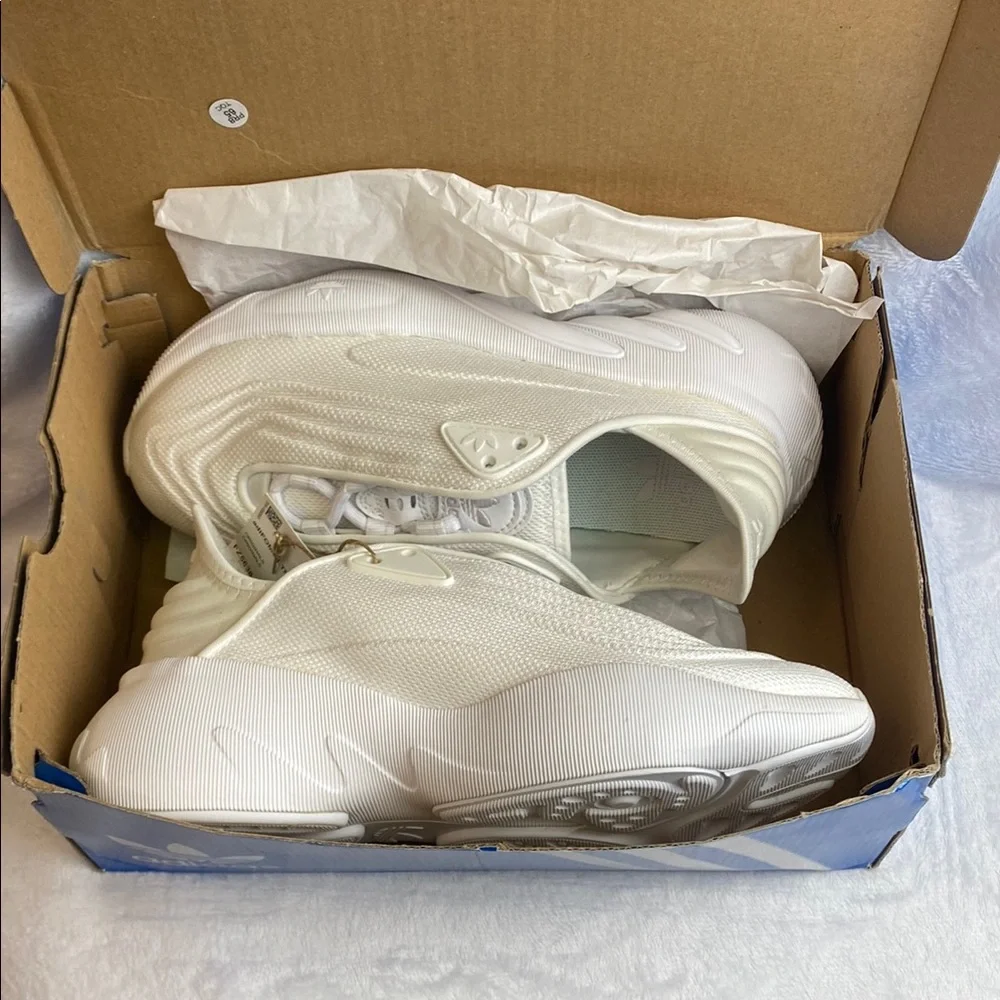 Adidas Kids White Chunky Sneakers FZ5638 Cloud White Dove Grey Size 4.5 NWT